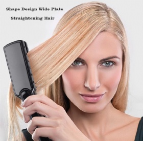 Best Flat Irons Wide Plate Hair Straightening Iron Professional Hair Straightener Flat Iron Ceramic Tourmaline