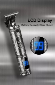 Professional LCD diaplay Hair Cutting with 2000mAh Lithium Ion, Stainless Steel Blade